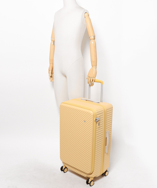 SAC'S BARJean（サックスバージーン）の「【HaNT/ハント】 ココント キャリーケース トランクタイプ 65L(78L)（スーツケース/キャリーバッグ・レディース・ブラック/オリーブ/ピンク系その他/ネイビー/パープル系その他/イエロー系その他・FREE）」の11枚目の写真