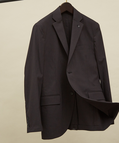 ABAHOUSE（アバハウス）の「【セットアップ対応/FLEX JACKET】スーパーストレッチ リネンブレンド ジャケット / サマージャケット（テーラードジャケット・メンズ・ダークネイビー/グレー/ブラック/ベージュ・48/50/44/46）」の2枚目の写真