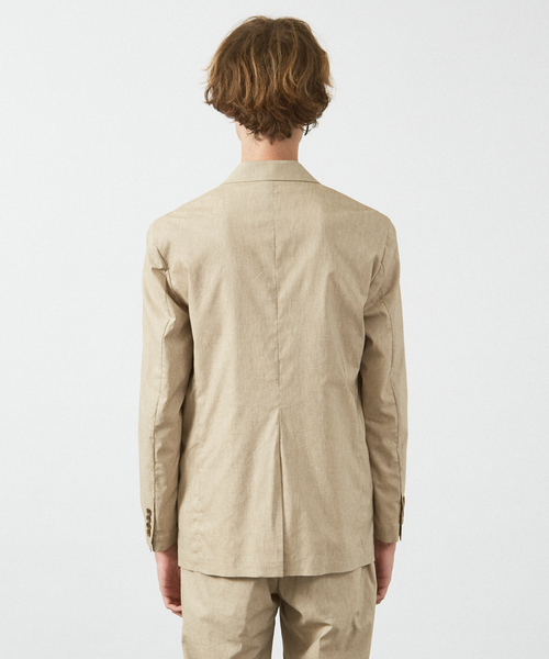 ABAHOUSE（アバハウス）の「【セットアップ対応/FLEX JACKET】スーパーストレッチ リネンブレンド ジャケット / サマージャケット（テーラードジャケット・メンズ・ダークネイビー/グレー/ブラック/ベージュ・48/50/44/46）」の8枚目の写真