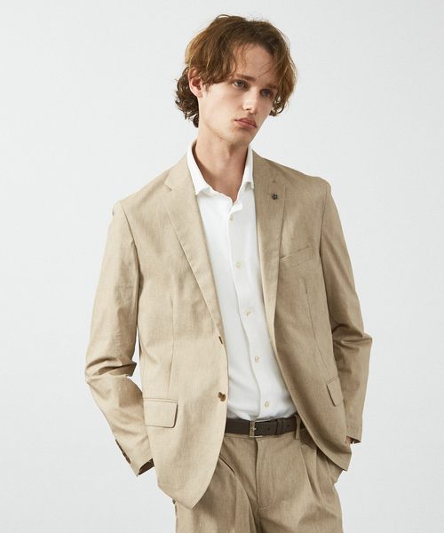 ABAHOUSE（アバハウス）の「【セットアップ対応/FLEX JACKET】スーパーストレッチ リネンブレンド ジャケット / サマージャケット（テーラードジャケット・メンズ・ダークネイビー/グレー/ブラック/ベージュ・48/50/44/46）」の17枚目の写真