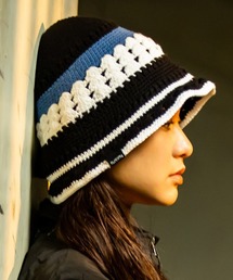 mko12827- KNIT LINE HAT ニットハット