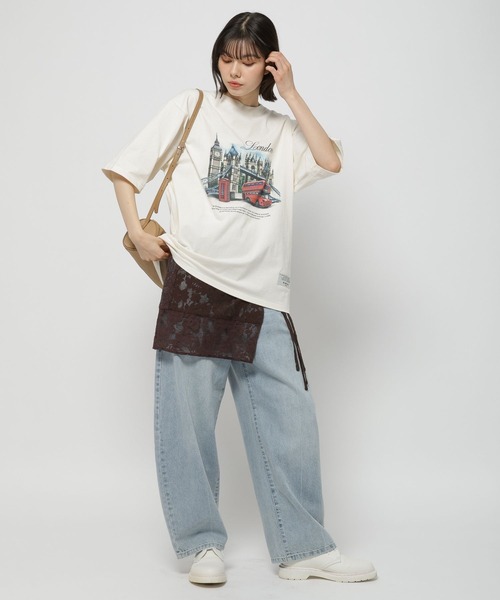 ニコアンド WILLIAM B. ELIOTT カーブデニムパンツ niko and(ニコアンド)の「【WILLIAM B.ELIOTT】カーブ