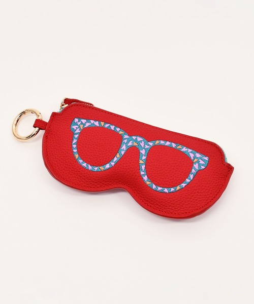 LAZY SUSAN（レイジースーザン）の「メガネケースシシュウリング４（ポーチ・レディース・グレー/ピンク/アイボリー/ゴールド/レッド・FREE）」の4枚目の写真