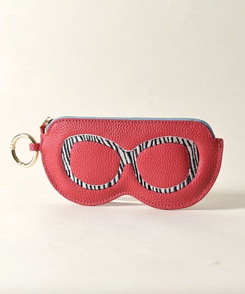 LAZY SUSAN（レイジースーザン）の「メガネケースシシュウリング４（ポーチ・レディース・グレー/ピンク/アイボリー/ゴールド/レッド・FREE）」の3枚目の写真