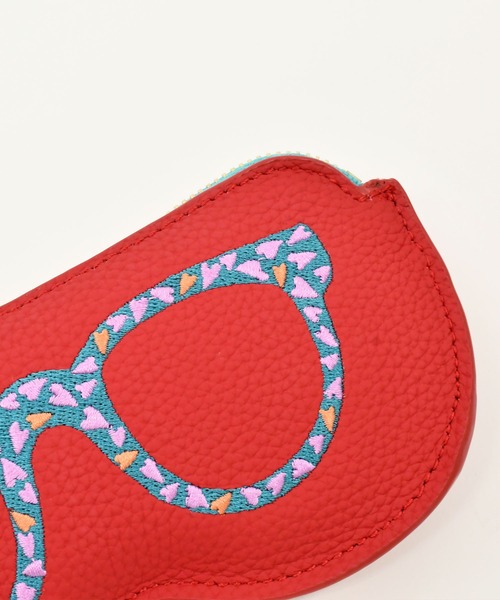 LAZY SUSAN（レイジースーザン）の「メガネケースシシュウリング４（ポーチ・レディース・グレー/ピンク/アイボリー/ゴールド/レッド・FREE）」の16枚目の写真