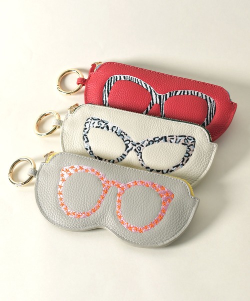 LAZY SUSAN（レイジースーザン）の「メガネケースシシュウリング４（ポーチ・レディース・グレー/ピンク/アイボリー/ゴールド/レッド・FREE）」の15枚目の写真