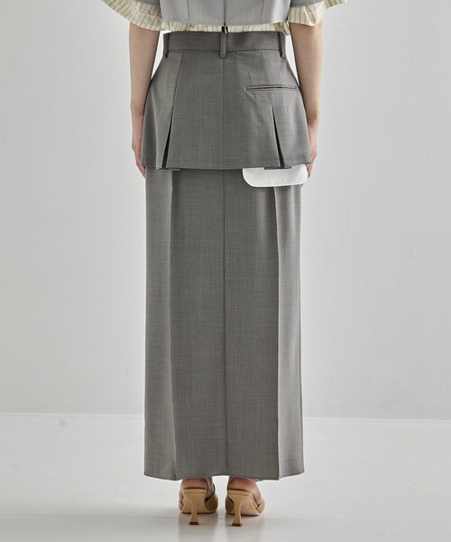 UNITED TOKYO(ユナイテッドトウキョウ)の「【2way】2 Piece Tailored Skirt|セットアップ可/春服(スカート・レディース・グレー/ブラック・1/2)」の20枚目の写真