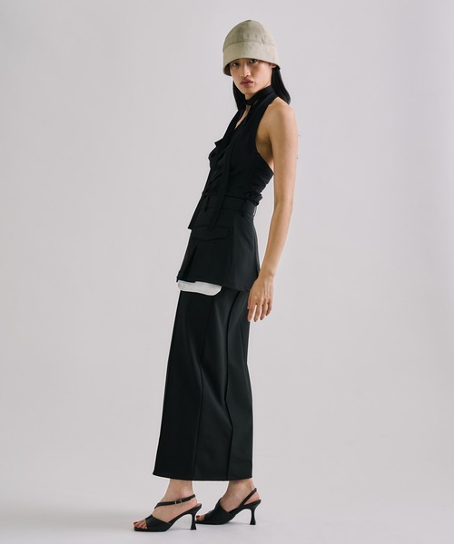 UNITED TOKYO(ユナイテッドトウキョウ)の「【2way】2 Piece Tailored Skirt|セットアップ可/春服(スカート・レディース・グレー/ブラック・1/2)」の8枚目の写真