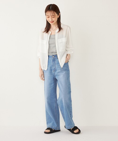 UNITED ARROWS ノーカラージップブルゾン 36サイズ 3600024Y0297_m1_a027.jpg