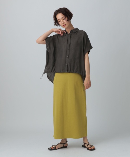 確認お願いいたします！ セール】裾ドロストフレンチスリーブブラウス 323478（シャツ