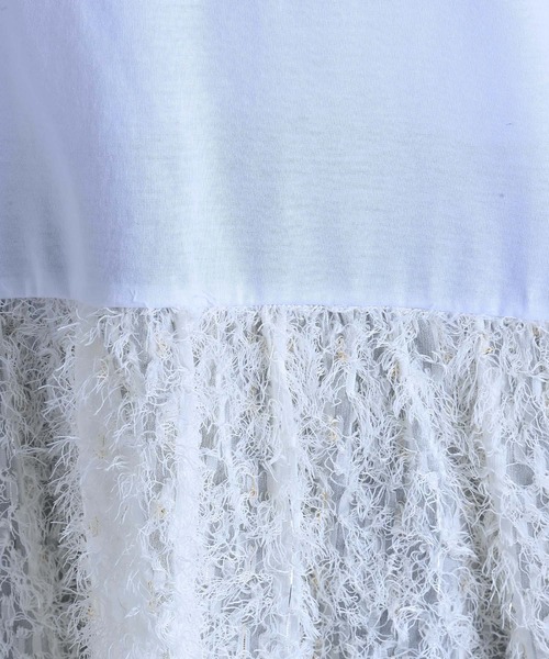 RAW FUDGE（ローファッジ）の「綿レーヨンシルケット×ジャガードプルオーバー（Tシャツ/カットソー・レディース・オフホワイト/ブラック・M）」の18枚目の写真