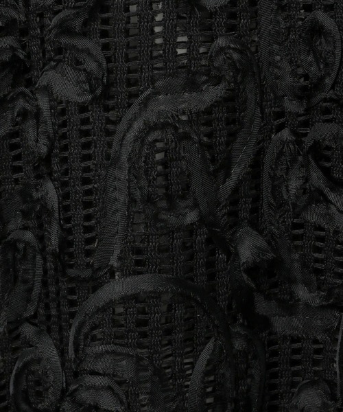 LEPSIM（レプシィム）の「ニュアンス柄レーシーフレンチスリーブ　497647（その他トップス・レディース・ブラック/アイボリー/ベージュ/ライトグレー・FREE）」の11枚目の写真