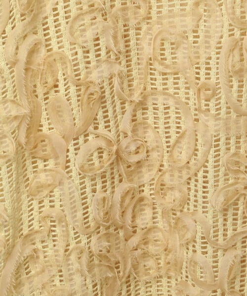 LEPSIM（レプシィム）の「ニュアンス柄レーシーフレンチスリーブ　497647（その他トップス・レディース・ブラック/アイボリー/ベージュ/ライトグレー・FREE）」の12枚目の写真