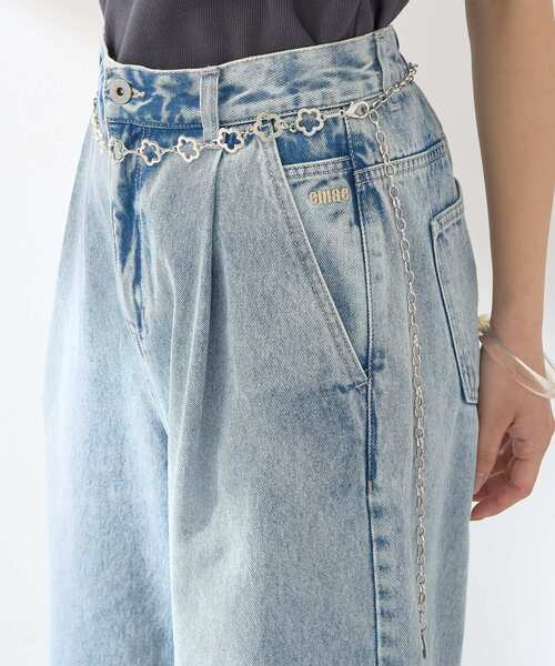 earth music&ecology（アースミュージックアンドエコロジー）の「フラワーチェーンベルト（ベルト・レディース・シルバー・FREE）」の7枚目の写真