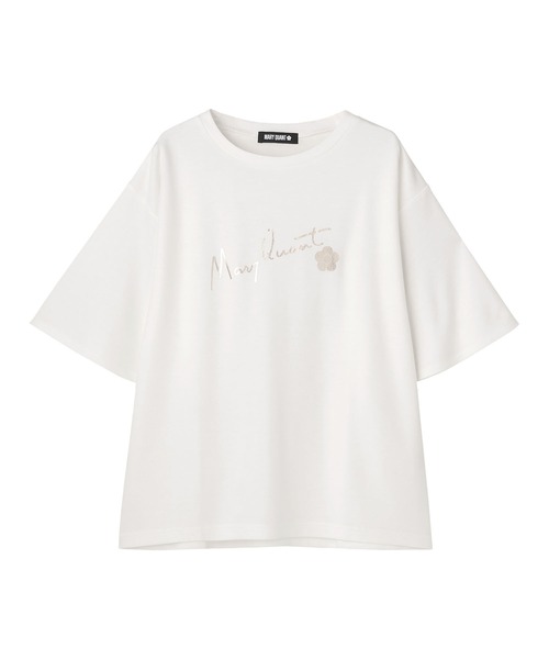 サインロゴ箔プリント Tシャツ（Tシャツ/カットソー）｜MARY