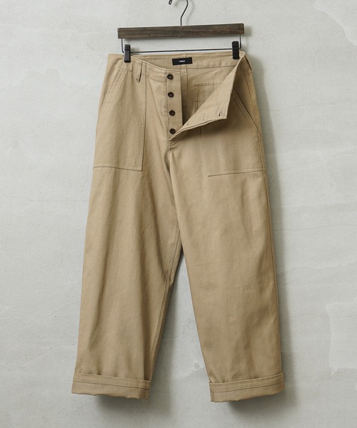 WAIPER.inc(ワイパーインク)の「ベイカーバギーパンツ(カーゴパンツ・メンズ・モスグリーン/ベージュ・マルチサイズ)」の3枚目の写真