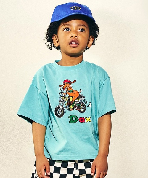 F.O.KIDS(エフオーキッズ)の「F.O.KIDS/エフオーキッズ HONDAコラボTシャツ 夏物 夏服(Tシャツ/カットソー・キッズ・チャコール/エメラルド/オフホワイト・120/130/140)」の1枚目の写真
