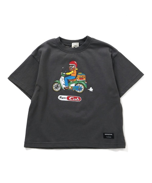 F.O.KIDS(エフオーキッズ)の「F.O.KIDS/エフオーキッズ HONDAコラボTシャツ 夏物 夏服(Tシャツ/カットソー・キッズ・チャコール/エメラルド/オフホワイト・120/130/140)」の8枚目の写真
