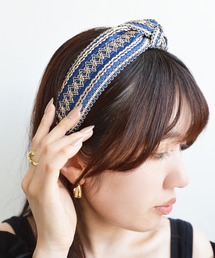 【新品】カチューシャ(ネイビー) 夏のヘアアレンジに取り入れたい、新作カチューシャが6/8(木