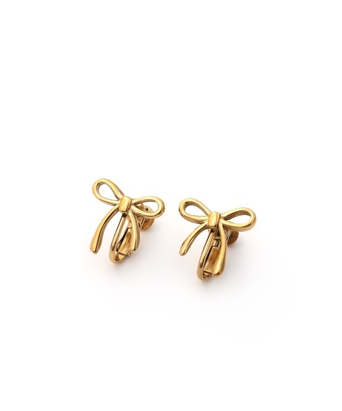 colleca la（コレカラ）の「[stainless]ステンレス・リボンイヤリング〈金属アレルギー対応〉（イヤリング・レディース・ゴールド/シルバー・FREE）」の8枚目の写真
