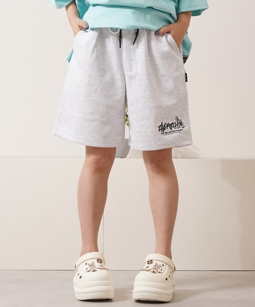 1111clothing(ワンフォークロージング)の「【2ND ARCHIVE】 スウェット ショートパンツ / Sweat Shorts(スウェットパンツ・メンズ・ミント/コーラルピンク/ブラック/ホワイト系/グレー・FREE)」の2枚目の写真