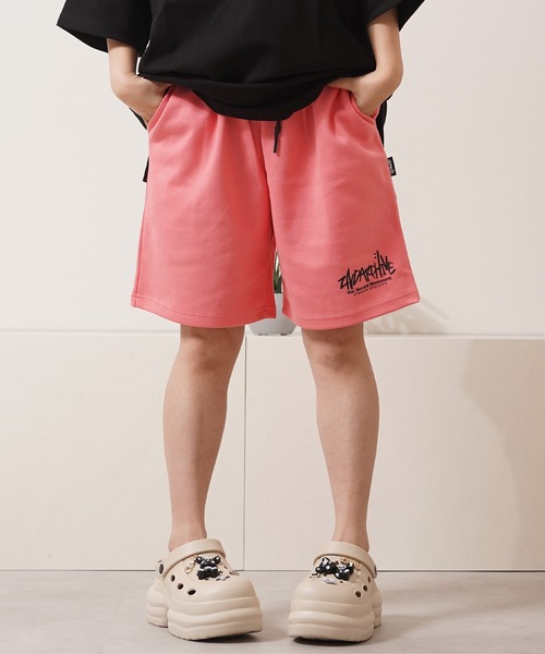 1111clothing(ワンフォークロージング)の「【2ND ARCHIVE】 スウェット ショートパンツ / Sweat Shorts(スウェットパンツ・メンズ・ミント/コーラルピンク/ブラック/ホワイト系/グレー・FREE)」の5枚目の写真