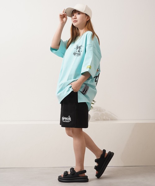 1111clothing(ワンフォークロージング)の「【2ND ARCHIVE】 スウェット ショートパンツ / Sweat Shorts(スウェットパンツ・メンズ・ミント/コーラルピンク/ブラック/ホワイト系/グレー・FREE)」の21枚目の写真