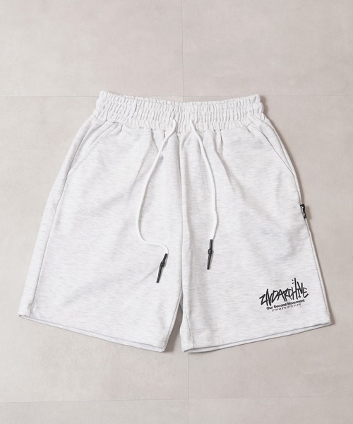 1111clothing(ワンフォークロージング)の「【2ND ARCHIVE】 スウェット ショートパンツ / Sweat Shorts(スウェットパンツ・メンズ・ミント/コーラルピンク/ブラック/ホワイト系/グレー・FREE)」の7枚目の写真
