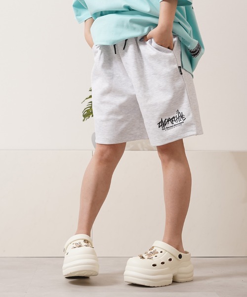 1111clothing(ワンフォークロージング)の「【2ND ARCHIVE】 スウェット ショートパンツ / Sweat Shorts(スウェットパンツ・メンズ・ミント/コーラルピンク/ブラック/ホワイト系/グレー・FREE)」の9枚目の写真