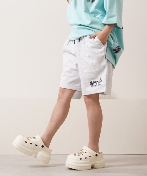 1111clothing(ワンフォークロージング)の「【2ND ARCHIVE】 スウェット ショートパンツ / Sweat Shorts(スウェットパンツ・メンズ・ミント/コーラルピンク/ブラック/ホワイト系/グレー・FREE)」の10枚目の写真