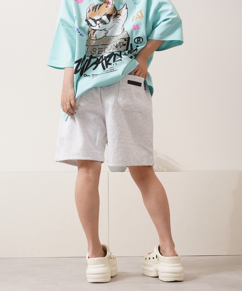 1111clothing(ワンフォークロージング)の「【2ND ARCHIVE】 スウェット ショートパンツ / Sweat Shorts(スウェットパンツ・メンズ・ミント/コーラルピンク/ブラック/ホワイト系/グレー・FREE)」の11枚目の写真