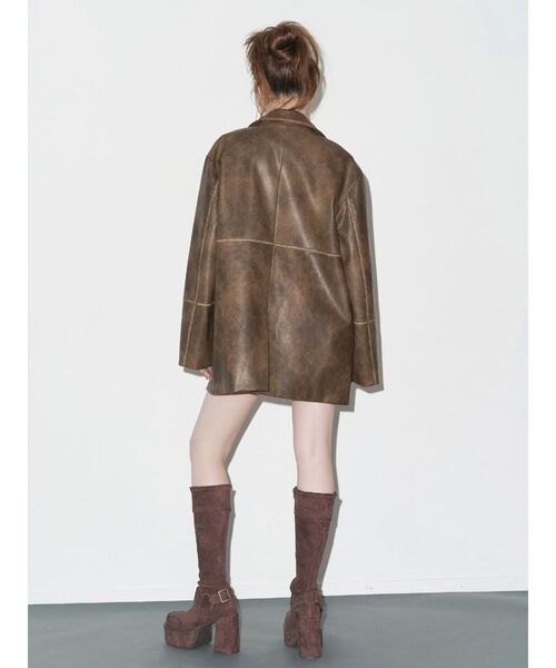 EVRIS(エヴリス)の「スタッズストレッチミドルブーツ(ブーツ・レディース・ブラウン/ブラック・SMALL/MEDIUM/LARGE)」の11枚目の写真