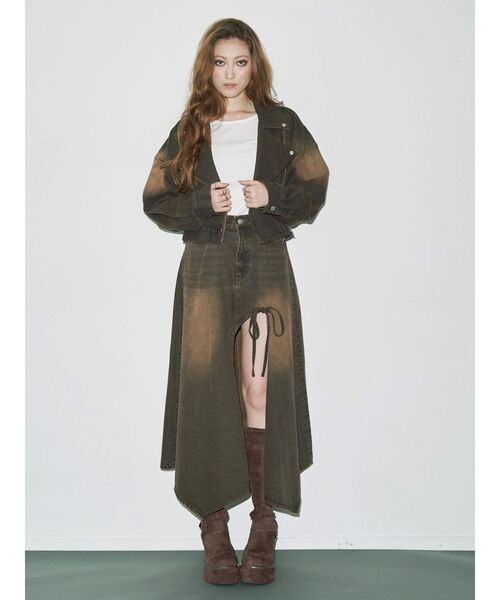 EVRIS(エヴリス)の「スタッズストレッチミドルブーツ(ブーツ・レディース・ブラウン/ブラック・SMALL/MEDIUM/LARGE)」の12枚目の写真