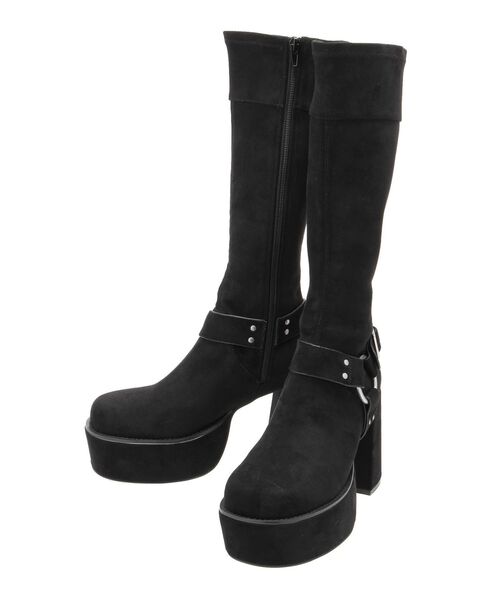 EVRIS(エヴリス)の「スタッズストレッチミドルブーツ(ブーツ・レディース・ブラウン/ブラック・SMALL/MEDIUM/LARGE)」の22枚目の写真