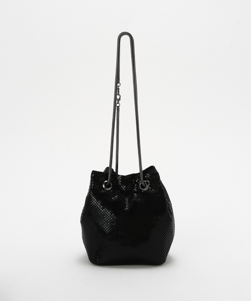 La TOTALITE(ラトータリテ)の「U/ユー メタリック ミニBAG(ショルダーバッグ・レディース・シルバー/ブラック・FREE)」の2枚目の写真