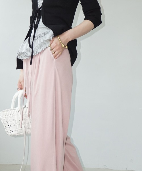 chuclla(チュクラ)の「スモーキー ドレープイージーパンツ chw25s074(その他パンツ・レディース・ブルー/グレー/ピンク・L/M/S)」の7枚目の写真