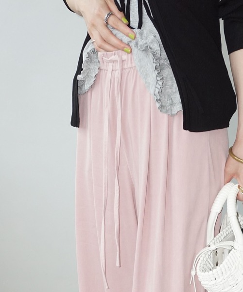 chuclla(チュクラ)の「スモーキー ドレープイージーパンツ chw25s074(その他パンツ・レディース・ブルー/グレー/ピンク・L/M/S)」の8枚目の写真