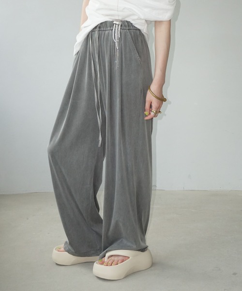 chuclla(チュクラ)の「スモーキー ドレープイージーパンツ chw25s074(その他パンツ・レディース・ブルー/グレー/ピンク・L/M/S)」の14枚目の写真