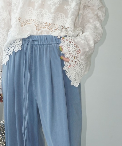 chuclla(チュクラ)の「スモーキー ドレープイージーパンツ chw25s074(その他パンツ・レディース・ブルー/グレー/ピンク・L/M/S)」の21枚目の写真