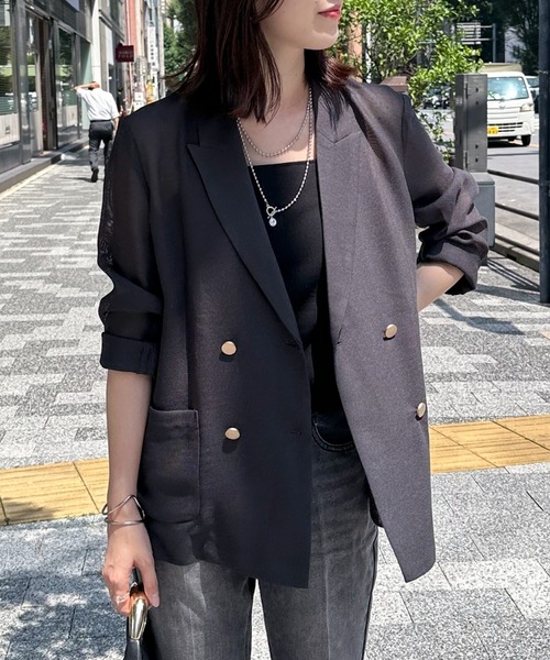 N. テーラードダブルジャケット ライトテーラードダブルジャケット | N. Natural Beauty Basic