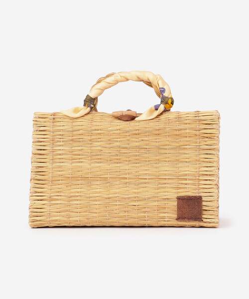 manipuri（マニプリ）の「manipuri | スカーフハンドル トートバッグ M WOMEN（かごバッグ・レディース・イエロー系その他・M）」の11枚目の写真