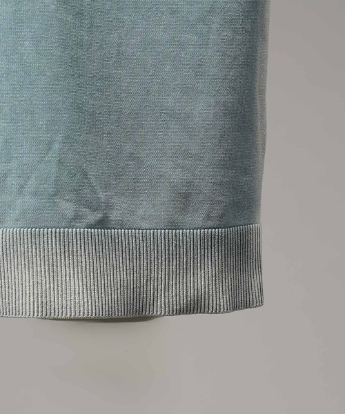 UNISEX》High Twist Pigment Bleach Prime-Over Knit Polo Shirt/ハイ