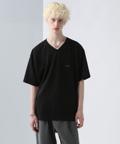セール】メタルパーツVネックカットソー(HARE)（Tシャツ