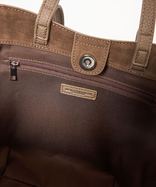 BEAUTY&YOUTH UNITED ARROWS(ビューティーアンドユースユナイテッドアローズ)の「ジップポケット 2ハンドル トートバッグ -2WAY-(トートバッグ・レディース・モカ/ブラック・FREE)」の22枚目の写真