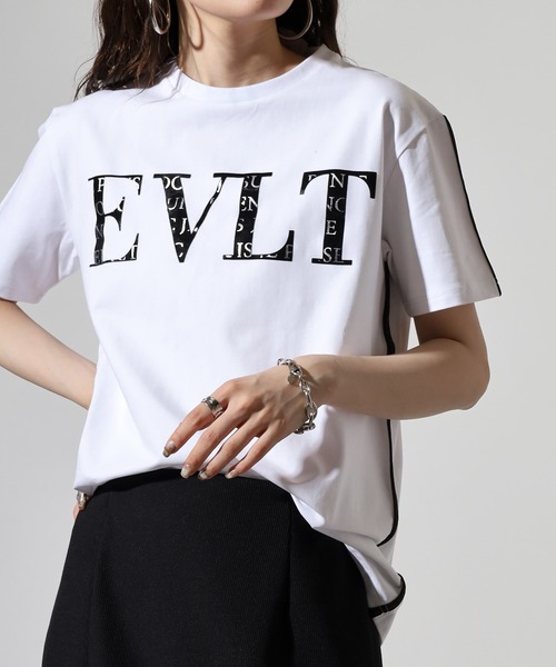 【boohoo】プリント半袖Tシャツ セール】オーバーサイズロゴフォトプリント半袖メタリック箔