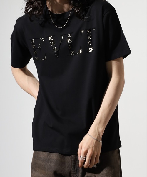 2枚セット✨️ 45R プリント Tシャツ コットン カットソー 半袖 黄 茶 セール】オールジェンダー 半袖 バック プリント グラフィック T