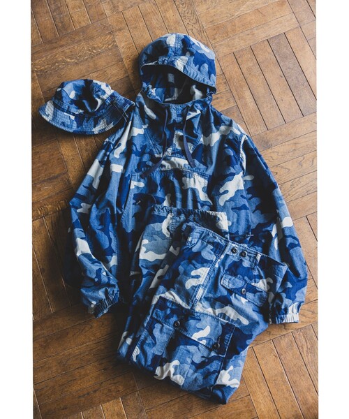 即完売 Lサイズ、MAIK & LOM カモフラージュ ジップアップフーディ