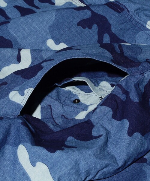 セール】インディゴ リップストップ カモフラージュ プリント