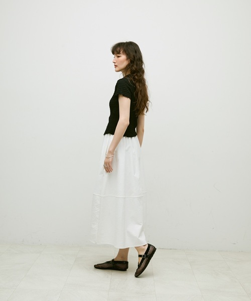 Lutim by u(ルチバイユー)の「Popcorn polo cardigan / ポップコーンポロカーディガン(カーディガン/ボレロ・レディース・ブラック/ナチュラル・FREE)」の9枚目の写真