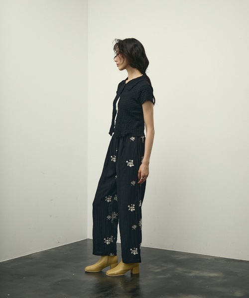 Lutim by u(ルチバイユー)の「Popcorn polo cardigan / ポップコーンポロカーディガン(カーディガン/ボレロ・レディース・ブラック/ナチュラル・FREE)」の21枚目の写真